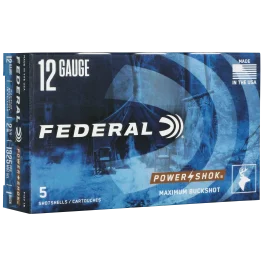 Federal Power-shok 12 Gauge 2.75 16 Pellets 1 Buck F1271B