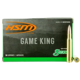 Hsm Game King 30-06 Springfield 180 Gr Sierra GameKing Spitzer Boat Tail Ammo