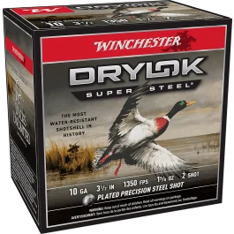 Winchester 10 Gauge 3.50 1-5/8 oz 2 Shot High Velocity 1350 fps Ammo