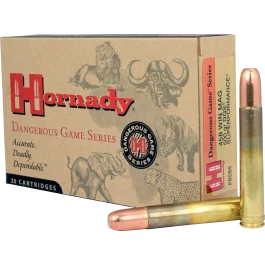 Hornady Dangerous Game 458 Win Mag 500 Grain Dangerous Game Solid