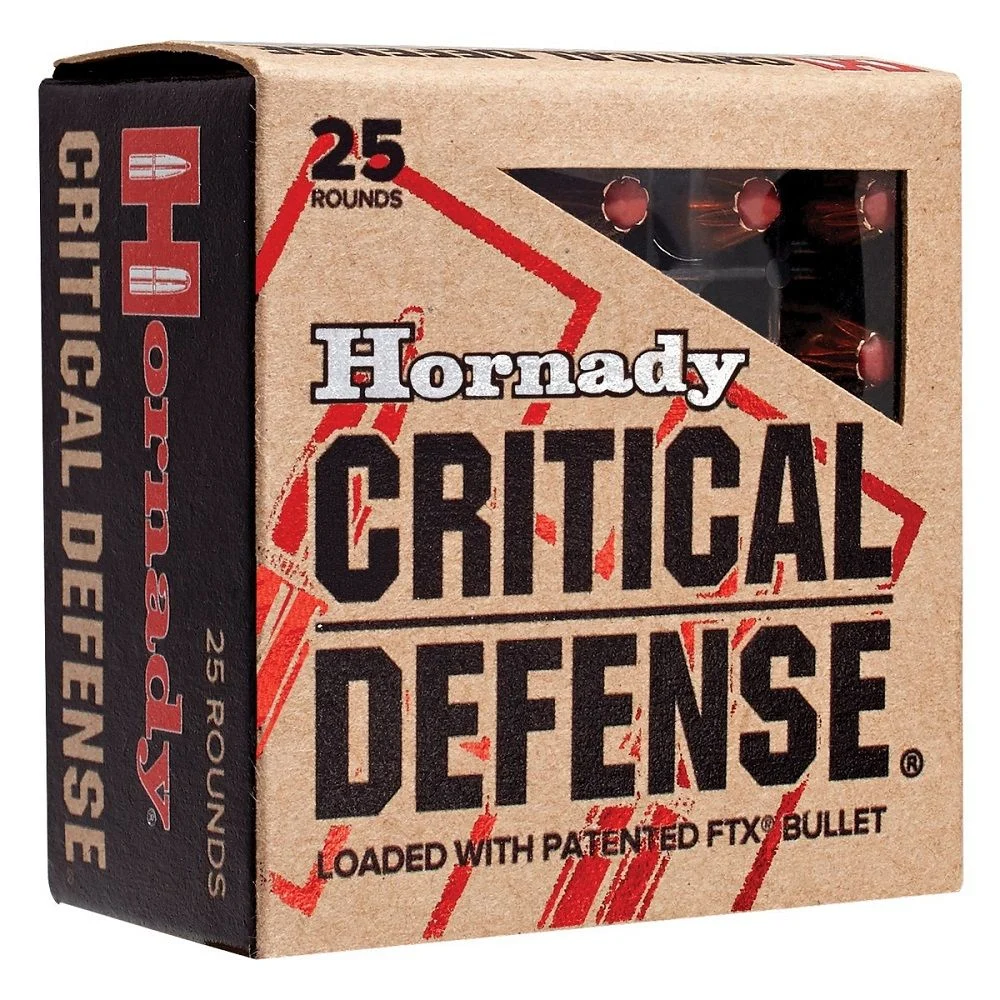 Hornady 90311 Critical Defense 38 Special +P 110 gr 1090 fps Hornady Flex Tip eXpanding (FTX) Handgun Ammo - 25 Rounds - 56782