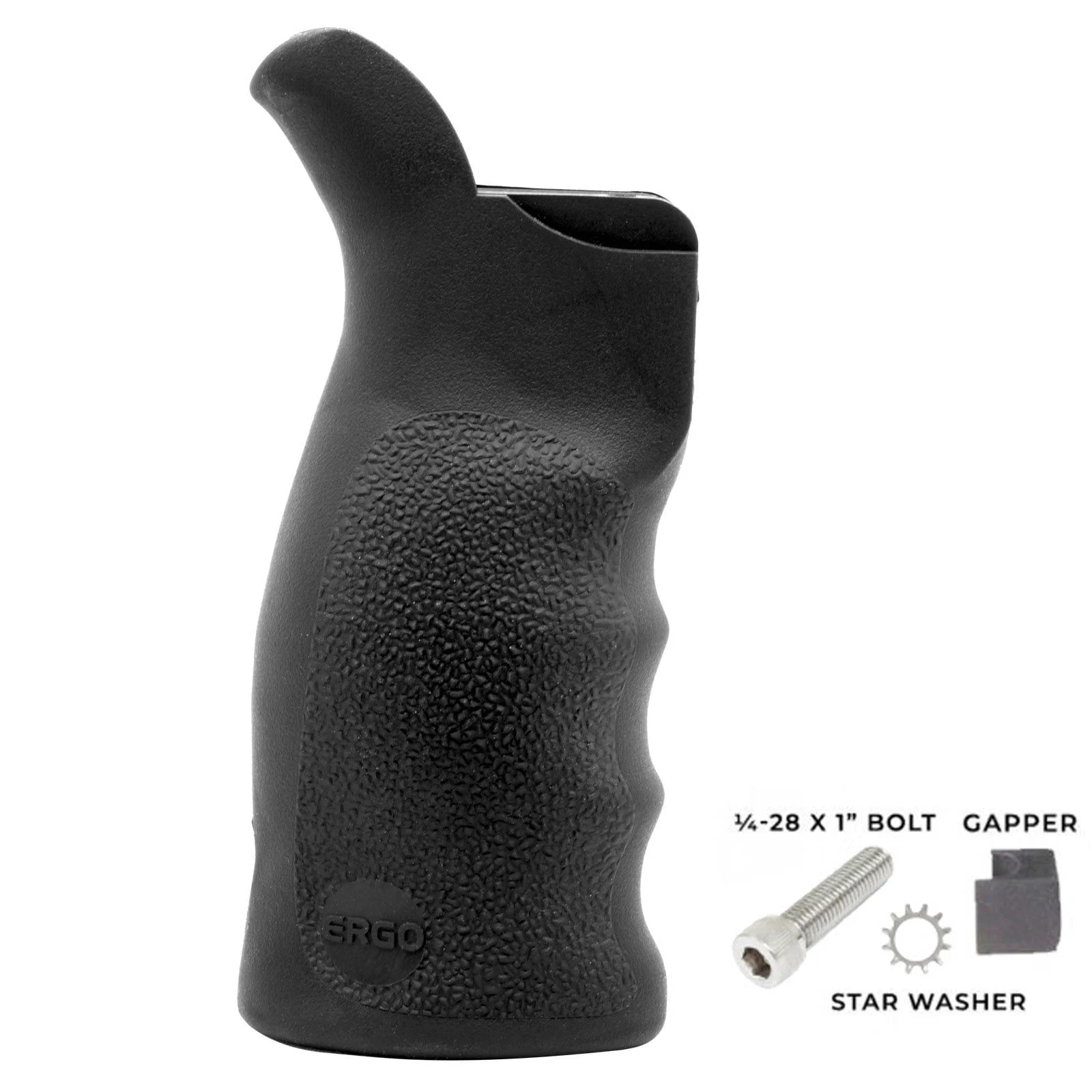 Ergo TDX-0 Tactical Deluxe Zero Angle Precision SureGrip Black 4021-BK - 4021-BK