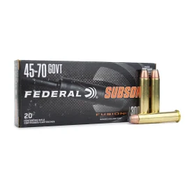 Federal Subsonic .45-70 Government 300 Gr Fusion Soft Point