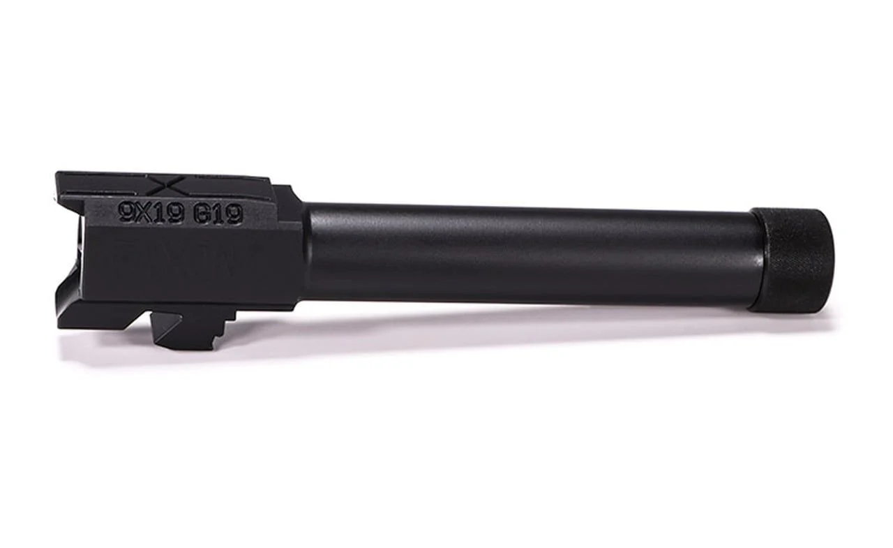 Faxon Firearms for Glock 19 Match Barrel - Threaded - Nitride 1:10 Twist - GA910N19NGQ-T