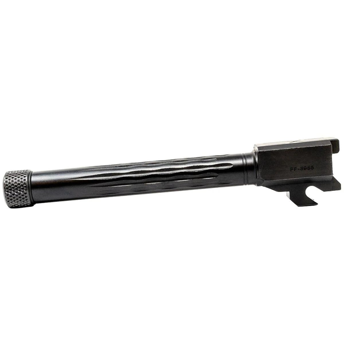 Faxon Match Series Barrel for SIG P320 Full Size w/ Patented Flame Fluting 416-R Stainless QPQ Nitride Threaded 1:10 Twist - 320B910NFLOQ-T