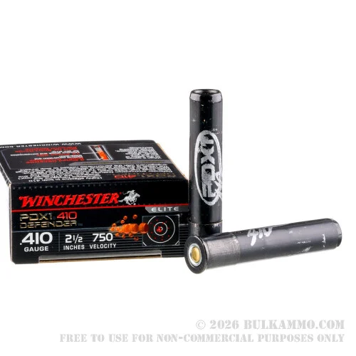 10 Rounds of .410 PDX1 Ammo by Winchester -3 Defense Discs over 12 Plated Shot