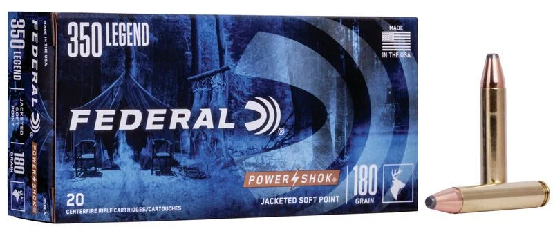 Federal 350LA Power-Shok 350 Legend 180 gr Soft Point (SP) Handgun Ammo - 20 Rounds - FE350LA