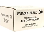 Federal 5.56x45mm NATO Ammo 62 Grain Full Metal Jacket - BPXM855LC1BL