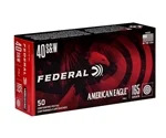 Federal American Eagle 40 S&W Ammo 165 Grain Full Metal Jacket - AE40R3