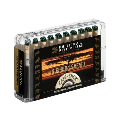 FEDERAL Cape-Shok 458 Lott 500 Grain Trophy Bonded Sledgehammer Solid Ammo, 20 Round Box (P458LT2)