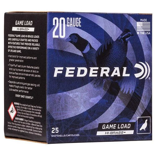 Federal GameShok 20 Gauge 2.75" #7.5 1oz Shotgun Ammo - 25 Rounds - FEH2275