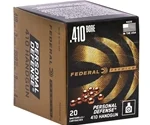 Federal Personal Defense 410 Gauge Ammo 3" #4 Buckshot 9 Pellets - PD413JGE4B
