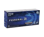 Federal Power-Shok 223 Ammo 55 Grain Jacketed Soft Point- 223A