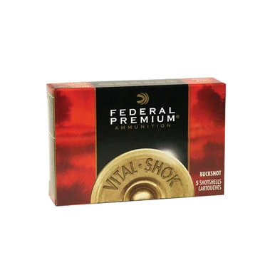 FEDERAL Premium Vital-Shok 12Ga 3in 10 Pellets #000 Buckshot 5rd Box Shotshells (P158000)