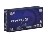 Federal Syntech Defense 45 ACP Auto Ammo 205 Grain Segmented Jacketed Hollow Point - S45SJT2