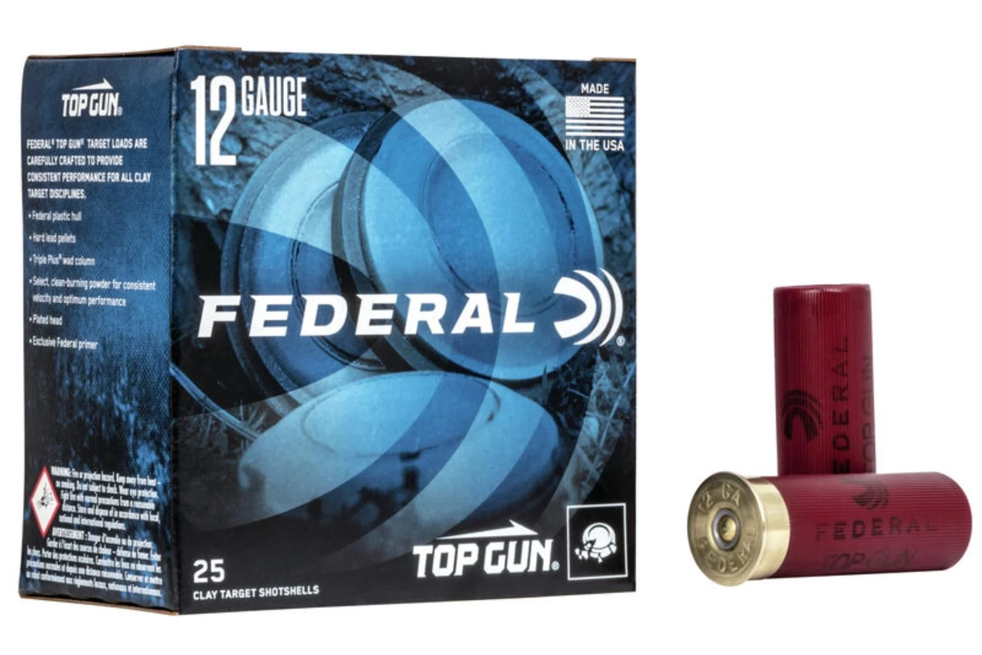 Federal TGL128 Top Gun 12 Gauge 2.75 1 1/8 oz 8 Shot Shotgun Ammo - 25 Rounds - TGL12 8