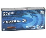 Federal Varmint & Predator 22-250 Remington Ammo 55 Grain Hornady V-Max - V22250VM2