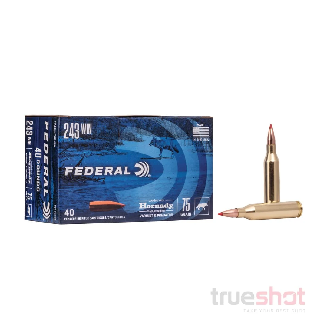 Federal - Varmint & Predator - 243 Win - 75 Grain - V-Max