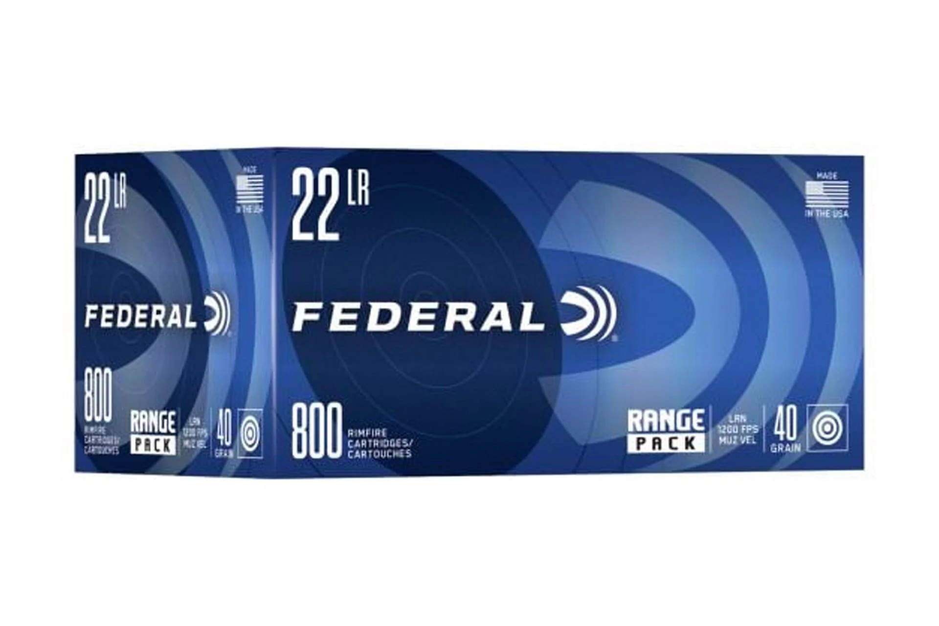 Federal 22 LR Ammo 40 Gr LRN Range Pack Rimfire Ammo - 800 Rounds - 125584