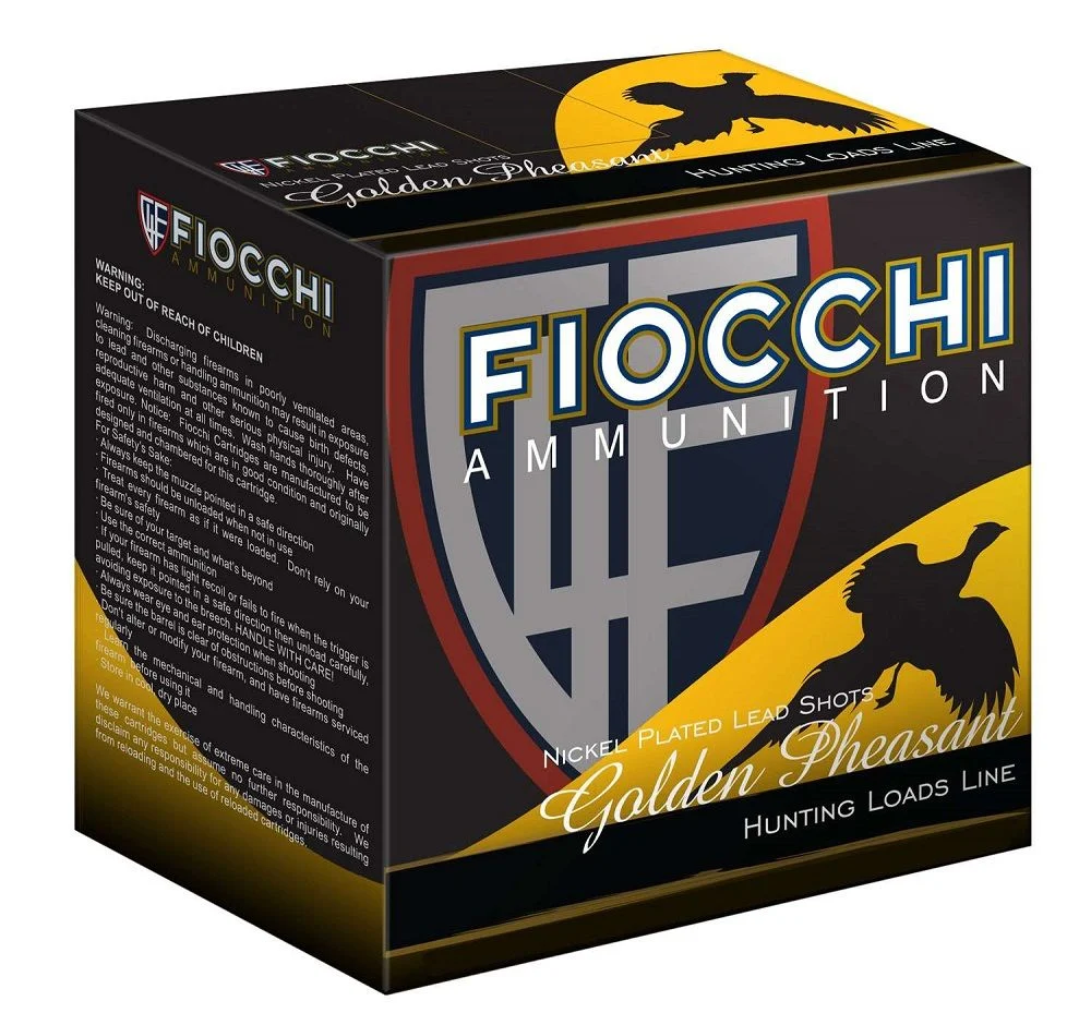 Fiocchi 12GPX5 Golden Pheasant 12 Gauge 2.75" 1 3/8 oz 5 Shot Shotgun Ammo - 25 Rounds - 12GPX5