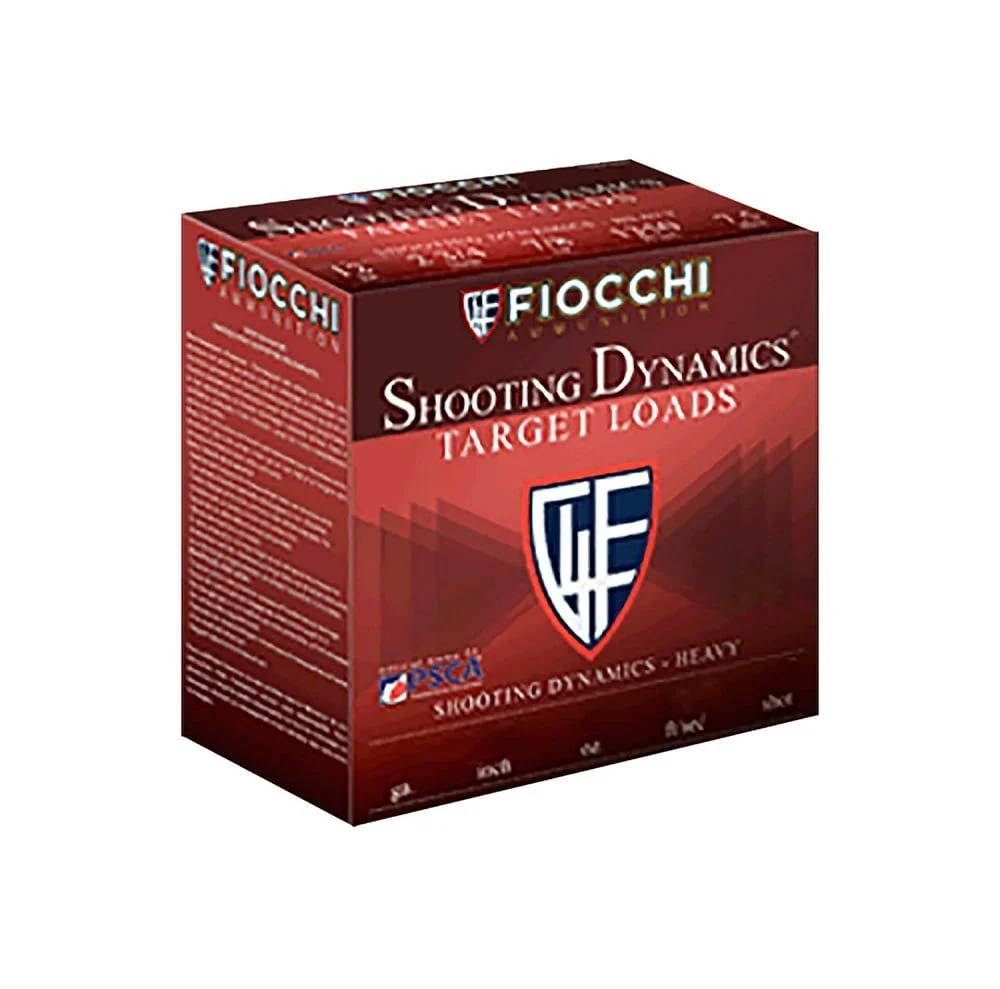 Fiocchi 12SDHV8 Shooting Dynamics Target Load 12 Gauge 2.75" 1 1/8 oz 8 Shot Shotgun Ammo - 25 Rounds - 12SDHV8