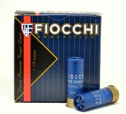 Fiocchi 12WRSL8 Exacta Target White Rino Super Light 12 Gauge 2.75" 1 1/8 oz 1150 fps 8 Shot Shotgun Ammo - 25 Rounds - 129260