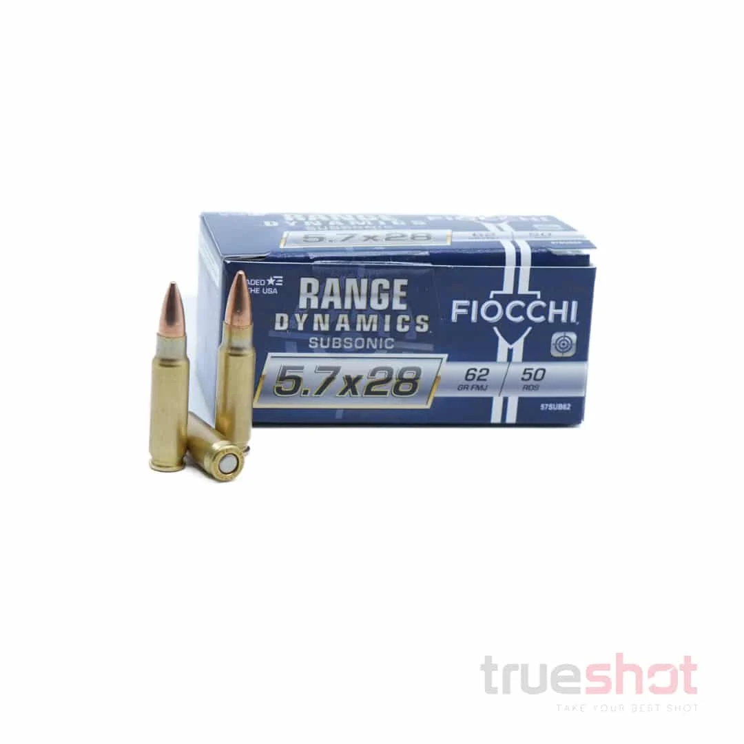 Fiocchi - Range Dynamics - 5.7x28mm - 62 Grain- FMJ - Subsonic