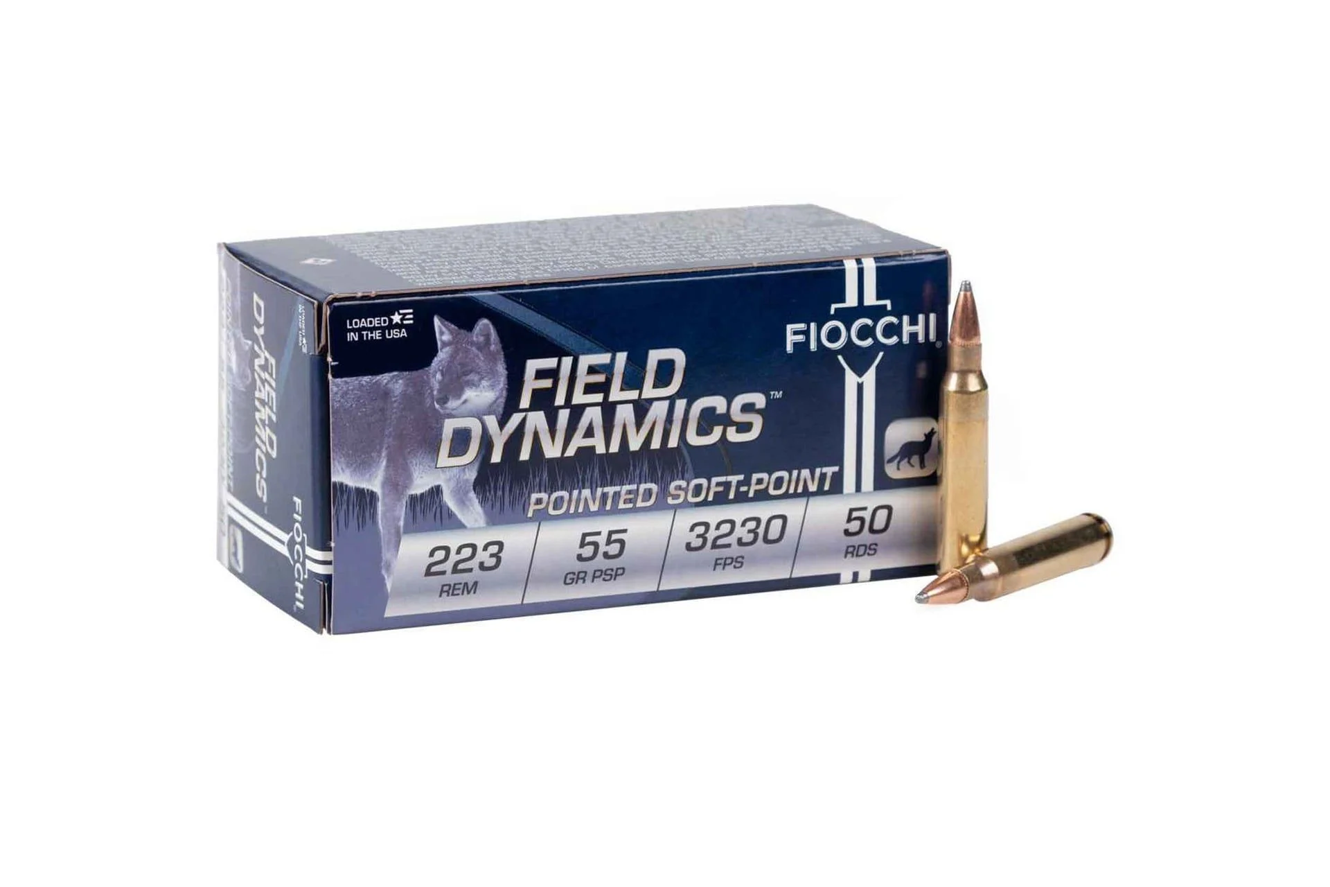 Fiocchi .223 Remington 55 Grain PSP Ammo Rifle Ammo - 500 Rounds - 223B50