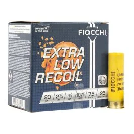 Fiocchi Low Recoil Trainer 20 Gauge 2.75 3/4 oz 7.5 Shot