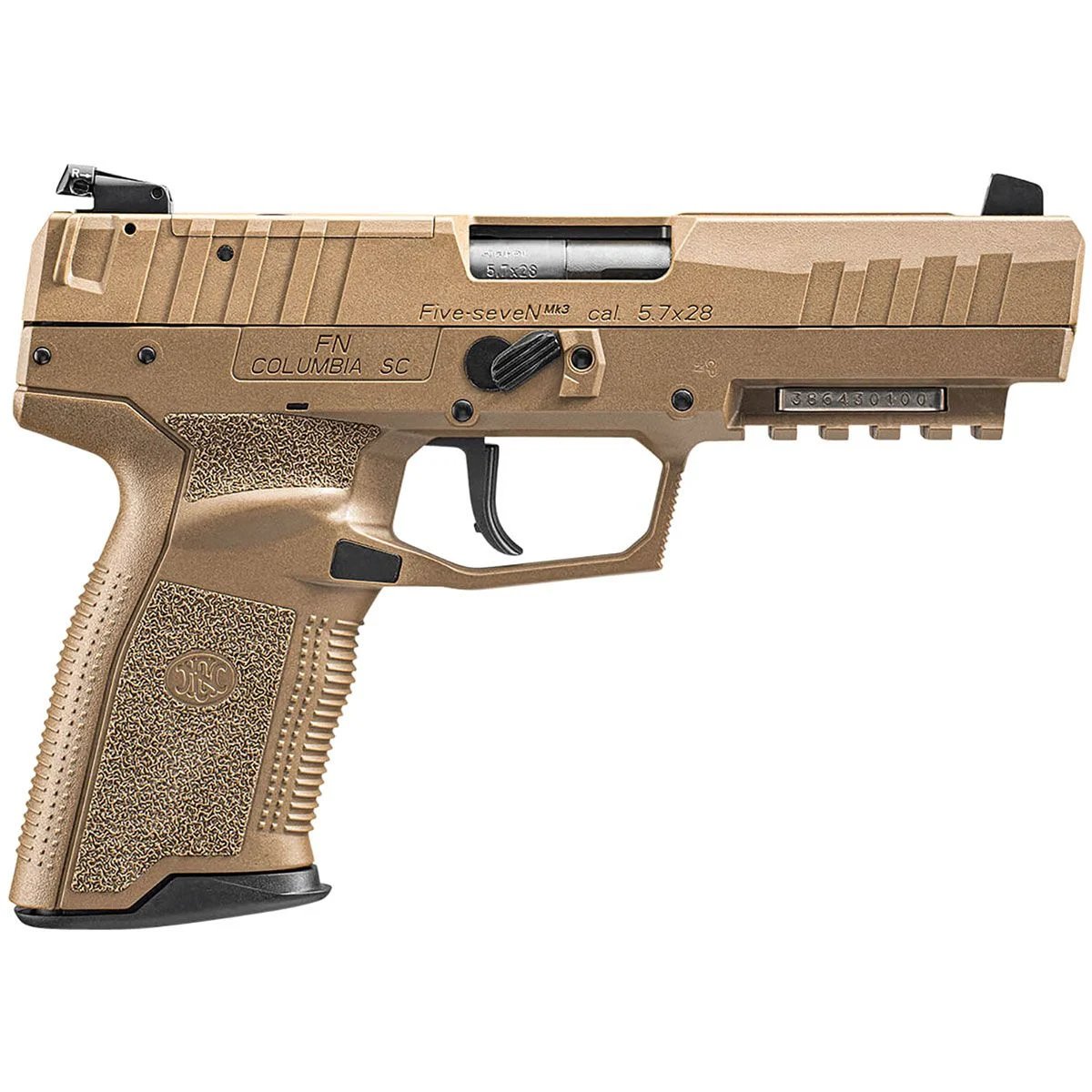 FN 66101277 Five-seveN MRD 4.8" 5.7x28mm 10Rd Full Size Semi-Auto Pistol - FDE - 147539