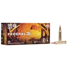 Federal Fusion 223 Remington 62 Grain Bonded Soft Point Ammo