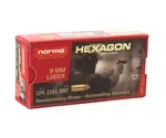 Geco Hexagon 9mm Ammo 124 Grain Jacketed Hollow Point
