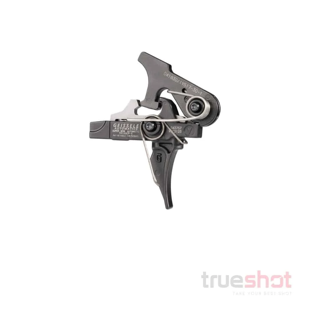 Geissele - SSA X with Lightning Bow - 4 lb - 2 Stage - Semi-Curved - Black - AR-15 Trigger