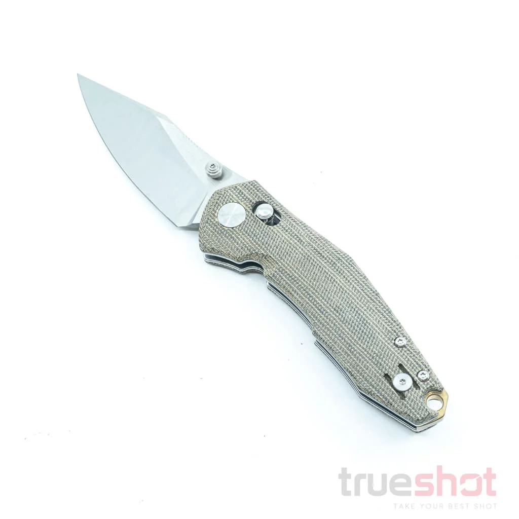 GiantMouse - ACE Nazca - Green - Micarta - Satin - M390 - 3.2"