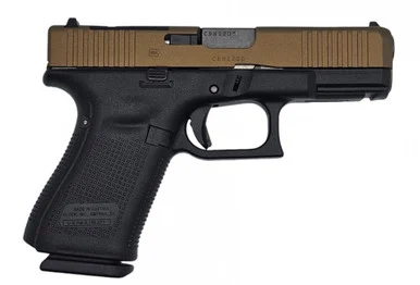 Glock 19 Gen5, 9MM, 4.07" Barrel, 15 Rds, Burnt Bronze Cerakote