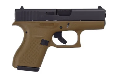 Glock G42, 380 ACP, 3.25" Barrel, 6+1 Rds, Flat Dark Earth