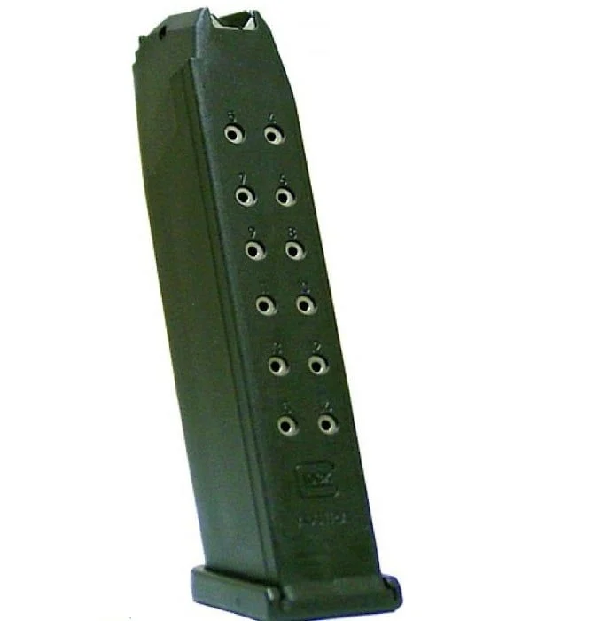 Glock OEM Magazine 10MM 15 Rounds Fits GLOCK 20 Cardboard Style Packaging - Black - MGGL2015