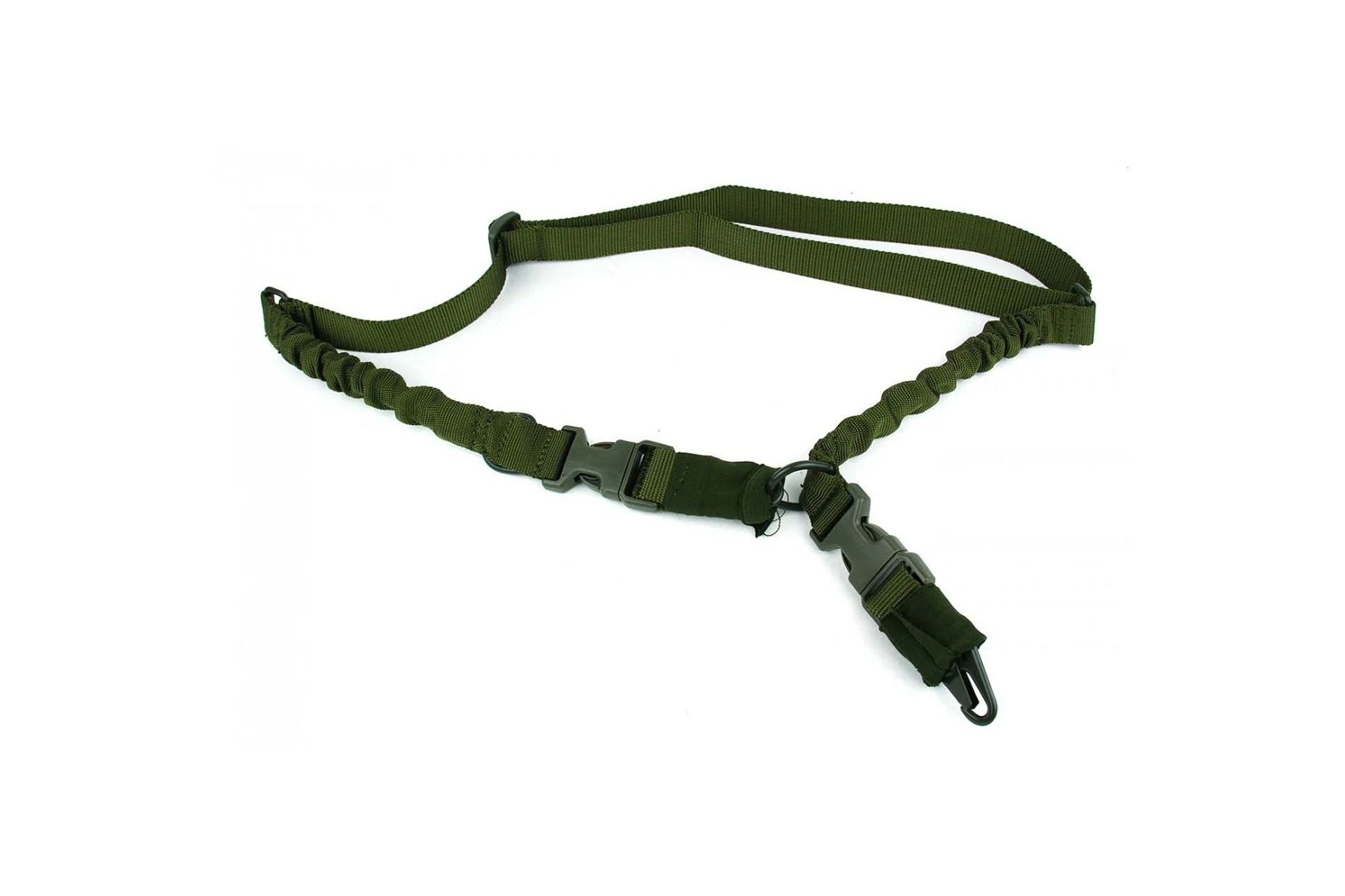 NBS 2 to 1 Point Double Bungee Rifle Sling - Green - SL003OD