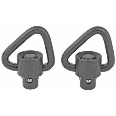 GrovTec Angled Loop Recessed Plunger Heavy Duty Push Button Swivel Set, Manganese Phosphate Finish