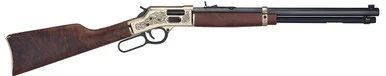 Henry Big Boy Deluxe Engraved, .357 Magnum, 20" Barrel, 10 Rds, Polished Brass