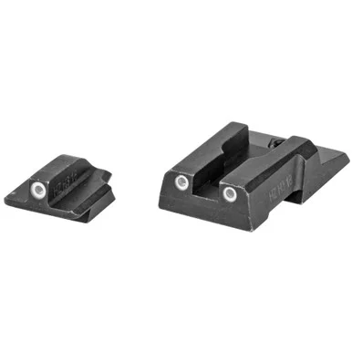 Hi-Viz Tritium NiteSight Front and Rear Sight Set for Ruger Security 9, White Halo, Tritium Illumination