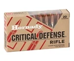 Hornady Critical Defense 308 Winchester Ammo 155 Grain Flex Tip Expanding - 80920