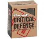 Hornady Critical Defense 40 S&W Ammo 165 Grain Flex Tip Expanding - 91340