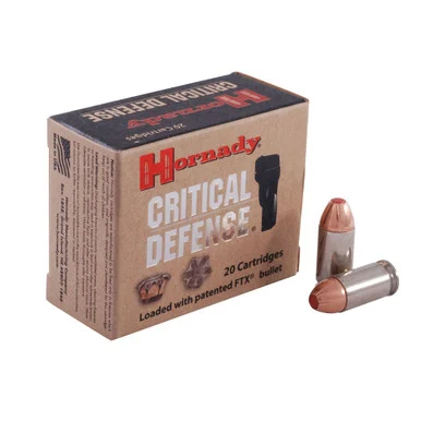 HORNADY Critical Defense 45 Auto 185gr FTX 20Rd/Box Pistol Ammo (90900)