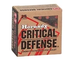 Hornady Critical Defense 9mm Ammo 115 Grain Flex Tip Expanding - 90250