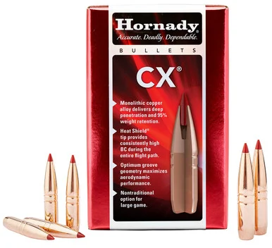 Hornady CX 270 Cal 130 gr Copper Solid, 50 Per Box