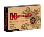 Hornady Dangerous Game 458 Winchester Magnum Ammo 500 Grain DGX Bonded Flat Nose - 85834