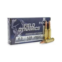 Fiocchi Field Dynamics 6.5 Creedmoor 129 Grain PSP