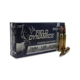 Fiocchi Field Dynamics 7mm Rem Mag 139 Grain Pointed SP