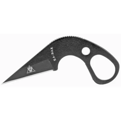 Ka-Bar 1478BP TDI Law Enforcement, 1.63" Fixed Drop Point, Plain Black, Includes Sheath